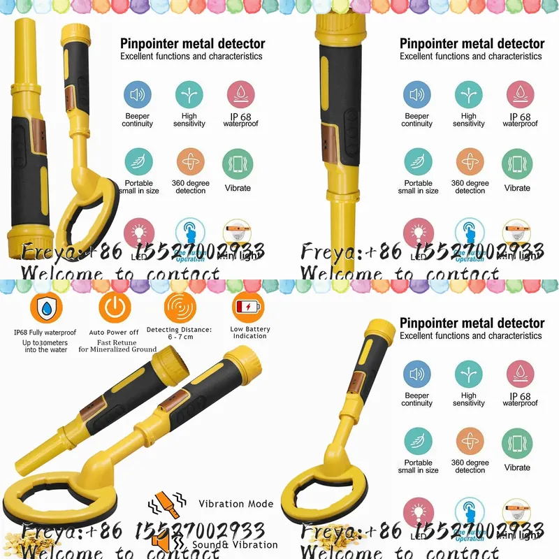 Underwater Metal Detector Waterproof - เครื่องตรวจจับโลหะใต้น้ำ 2-in-1 รุ่นใหม่ กันน้ำได้อย่างสมบูรณ์ สำหรับใช้งานกลางแจ้ง พร้อมหัวตรวจจับคู่แบบเดียวกัน