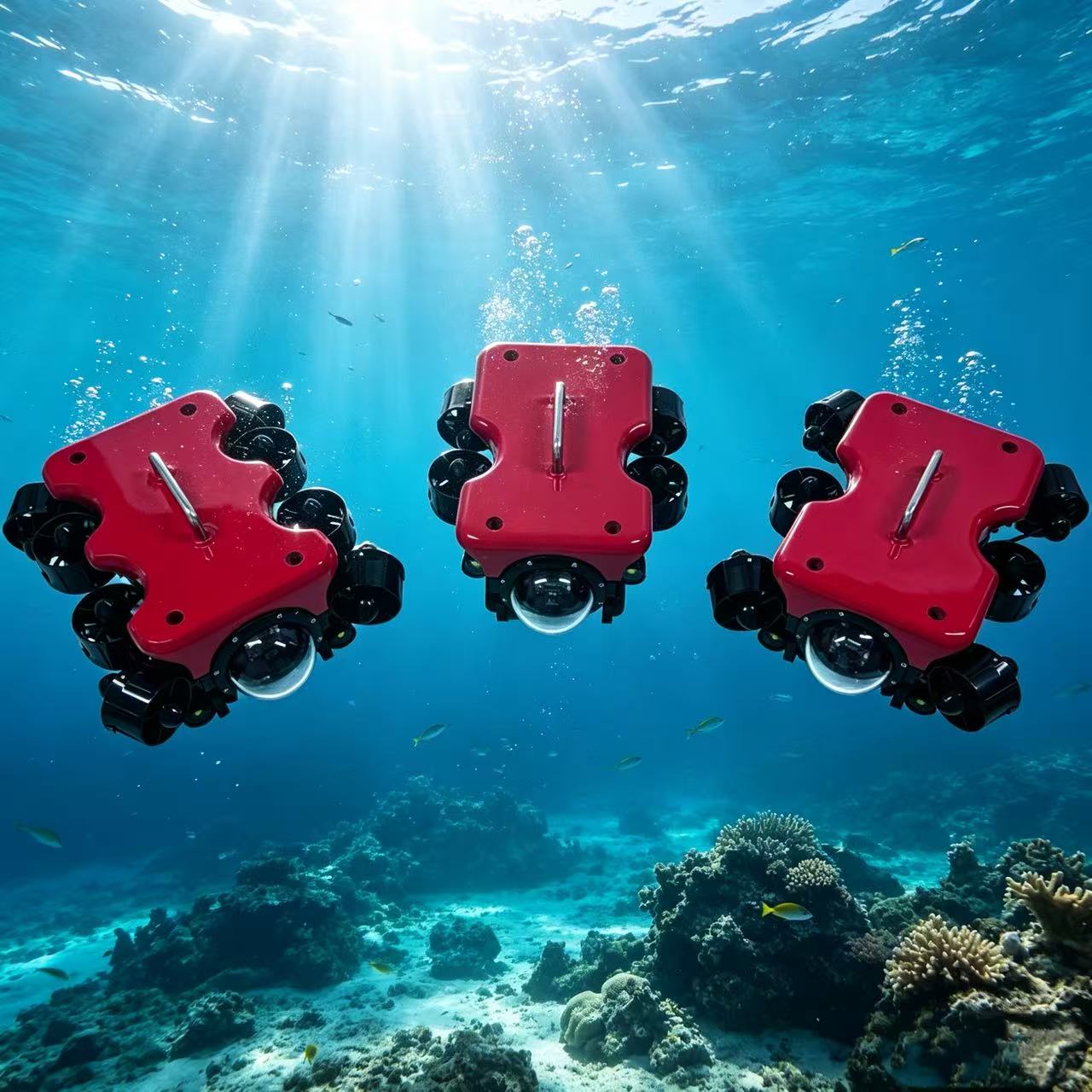 Underwater Inspection Camera 50M - FD-Mini-ROV ยานพาหนะควบคุมระยะไกลใต้น้ำ ความลึก 50 เมตร พร้อมมอเตอร์ขับเคลื่อน