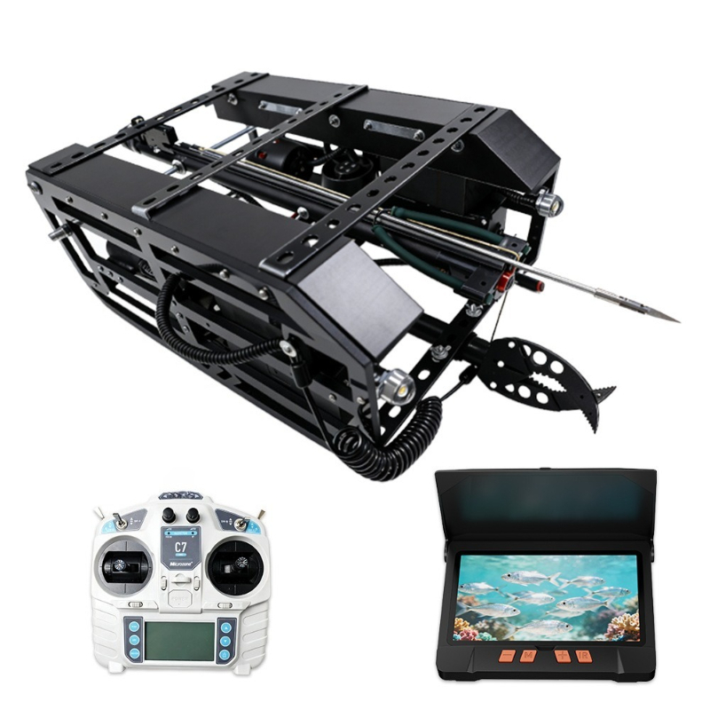 Underwater Drone With Robotic Arm - หุ่นยนต์ใต้น้ำสำหรับจับปลา ตรวจจับภาพ ค้นหาและกู้ภัย โดรนใต้น้ำสำหรับจับปลา ยิงปลา แขนหุ่นยนต์