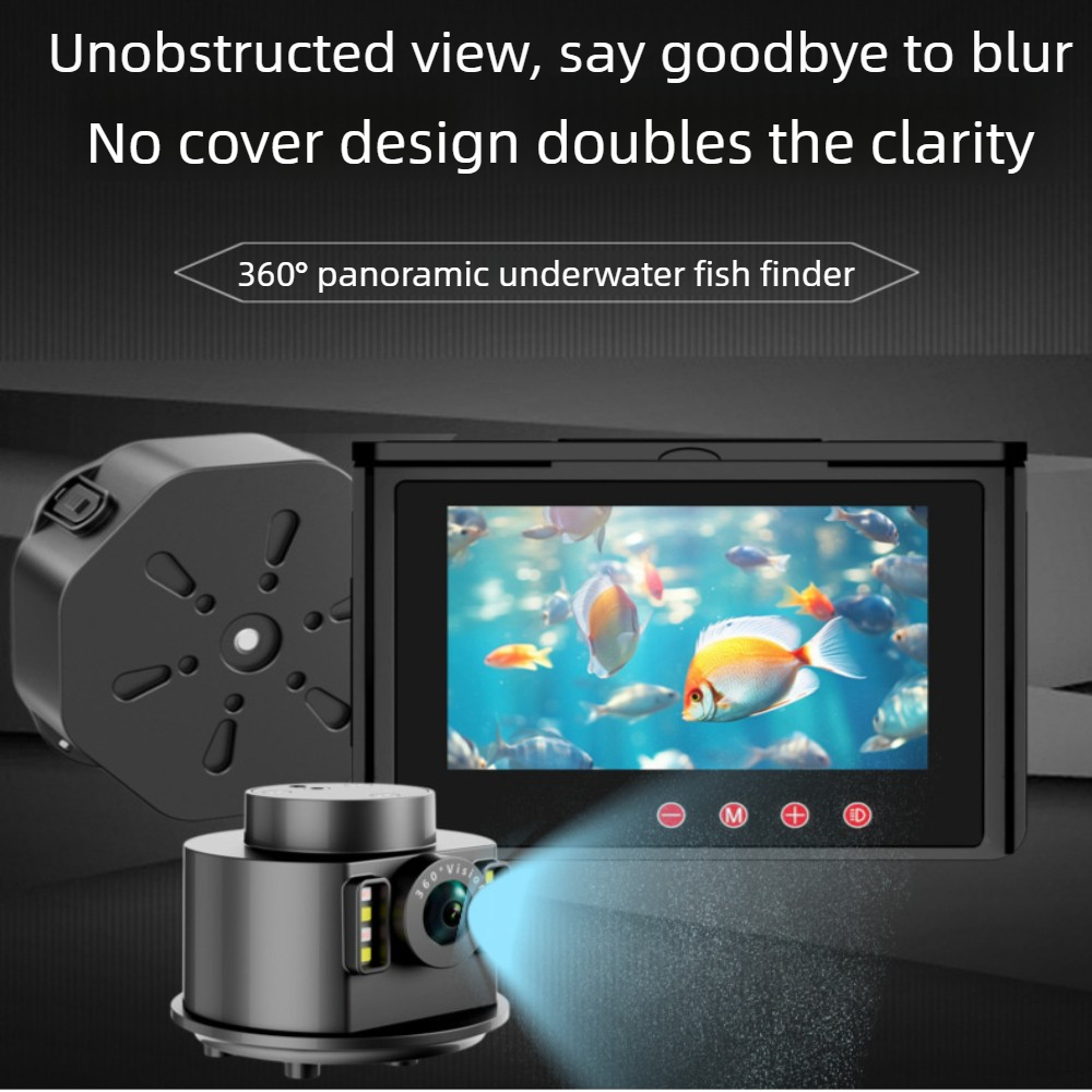 360 °   เครื่องหาปลาแบบหมุนได้ - Underwater Fishing Camera 4K บทวิจารณ์และราคา