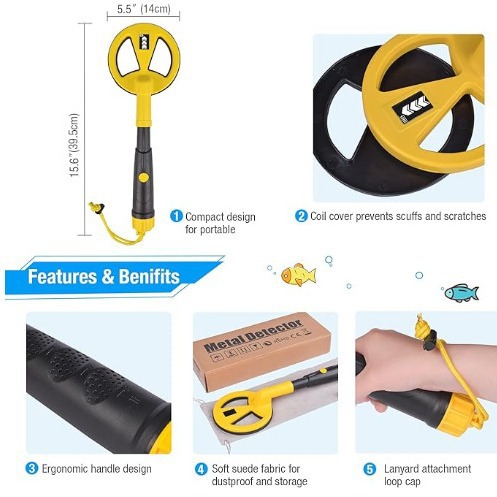 MD790 เครื่องตรวจจับโลหะแบบกัน - Underwater Metal Detector Waterproof บทวิจารณ์และราคา