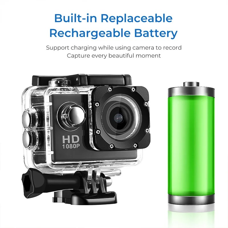 กล้องบันทึกภาพกีฬาแบบกันน้ำขนา - Underwater Fishing Camera 4K บทวิจารณ์และราคา