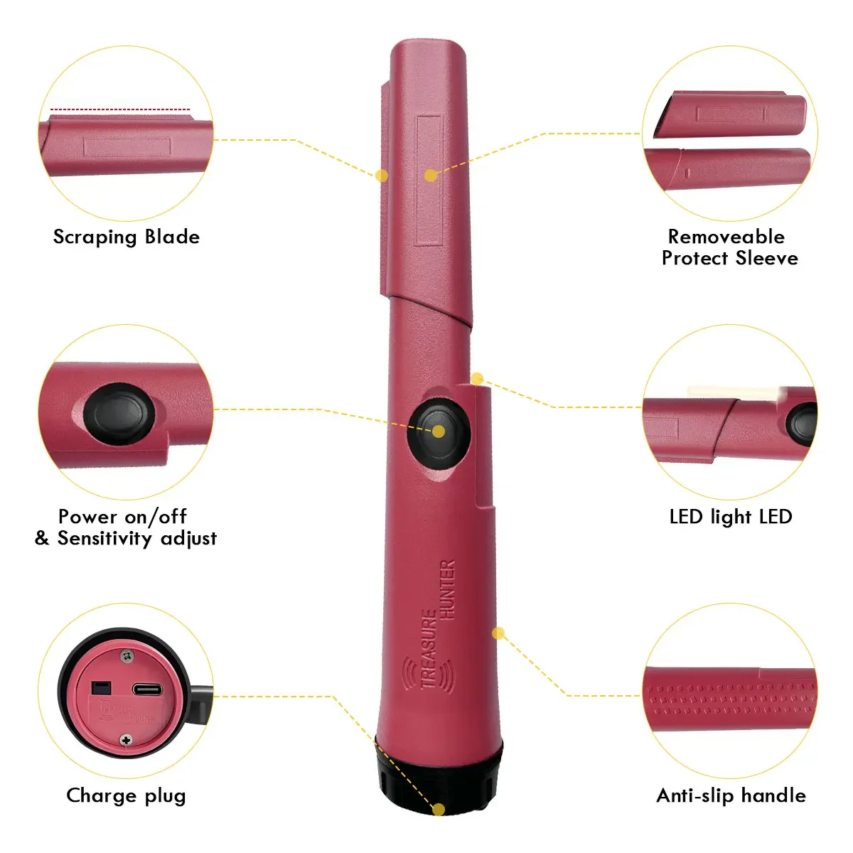 Treasure Hunter GT110-Plus Pin - Underwater Metal Detector Waterproof บทวิจารณ์และราคา