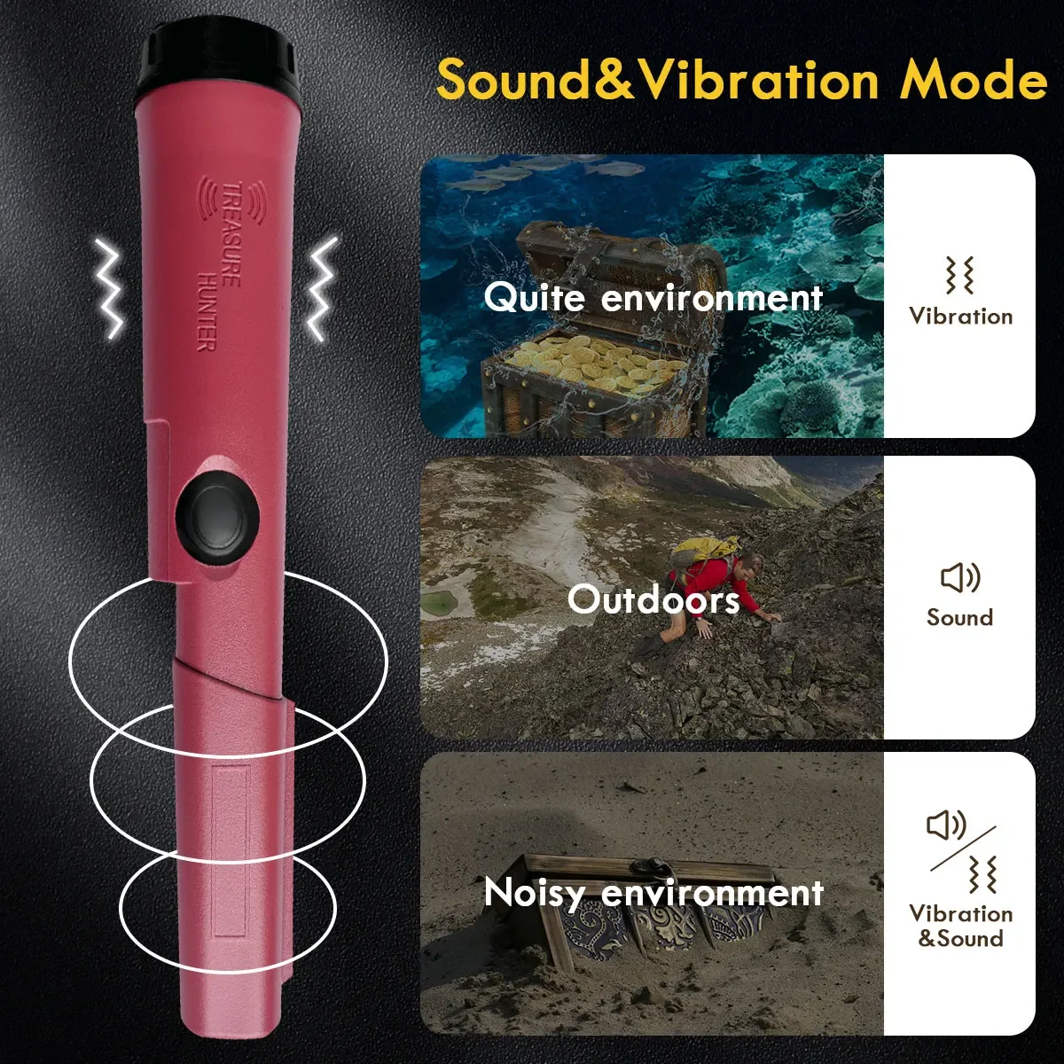 Treasure Hunter GT110-Plus Pin - Underwater Metal Detector Waterproof บทวิจารณ์และราคา
