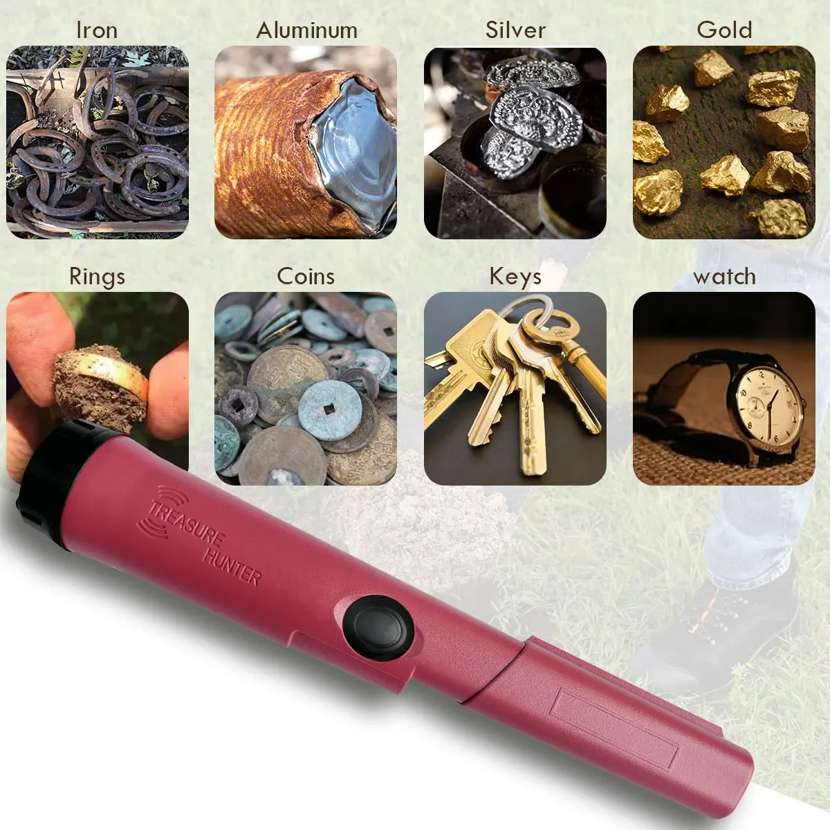 Treasure Hunter GT110-Plus Pin - Underwater Metal Detector Waterproof บทวิจารณ์และราคา