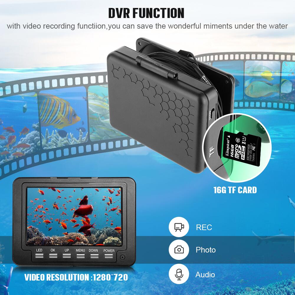 กล้องถ่ายภาพใต้น้ำสำหรับตกปลา  - Underwater Fishing Camera 4K บทวิจารณ์และราคา