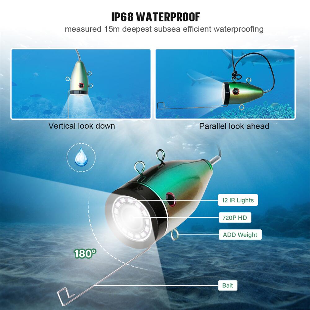 กล้องถ่ายภาพใต้น้ำสำหรับตกปลา  - Underwater Fishing Camera 4K บทวิจารณ์และราคา