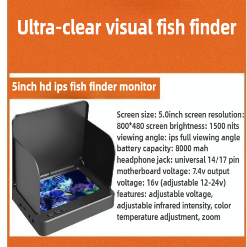 จอภาพ IPS ขนาด 4.3/5 นิ้ว อ่าน - Underwater Fishing Camera 4K บทวิจารณ์และราคา