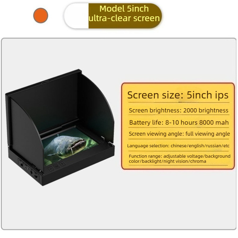 จอภาพ IPS ขนาด 4.3/5 นิ้ว อ่าน - Underwater Fishing Camera 4K บทวิจารณ์และราคา