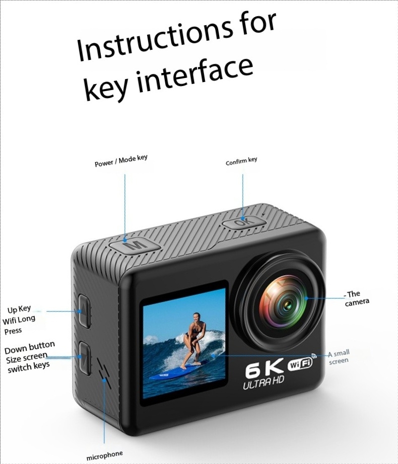 กล้องแอคชั่น WiFi พร้อมระบบกัน - Underwater Fishing Camera 4K บทวิจารณ์และราคา