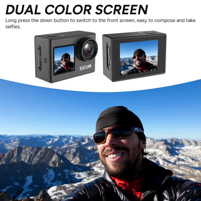 กล้องติดหมวก Dual Screen-SJ400 - Underwater Fishing Camera 4K บทวิจารณ์และราคา