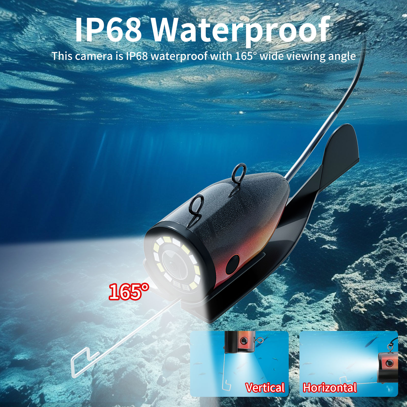 กล้องตกปลาใต้น้ำ - สายเคเบิล 1 - Underwater Fishing Camera 4K บทวิจารณ์และราคา