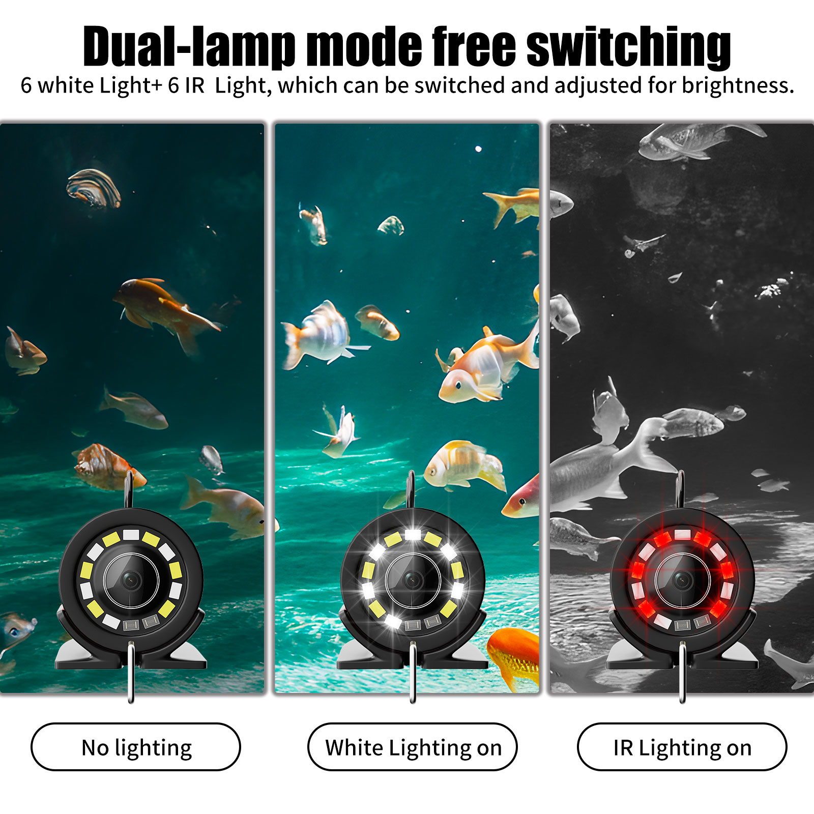 กล้องตกปลาใต้น้ำ - สายเคเบิล 1 - Underwater Fishing Camera 4K บทวิจารณ์และราคา