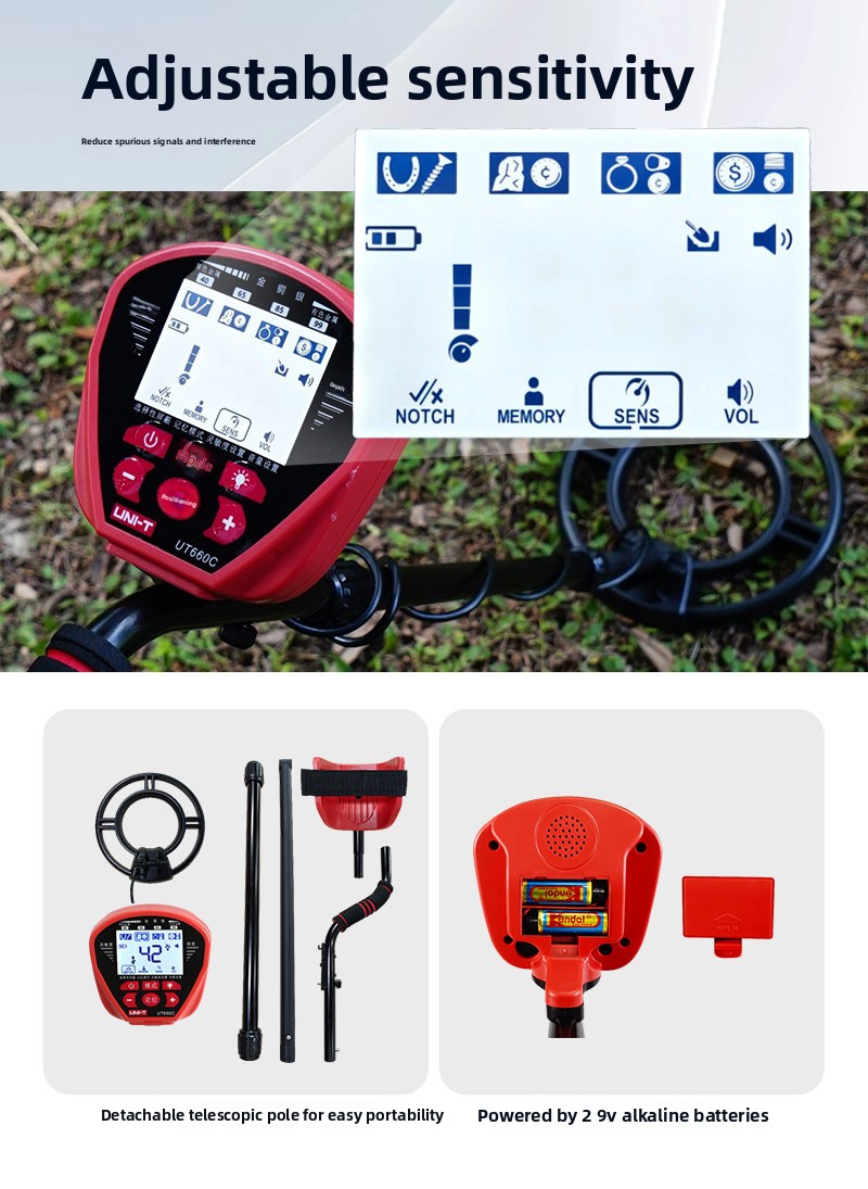 เครื่องตรวจจับโลหะอุตสาหกรรม U - Underwater Metal Detector Waterproof บทวิจารณ์และราคา