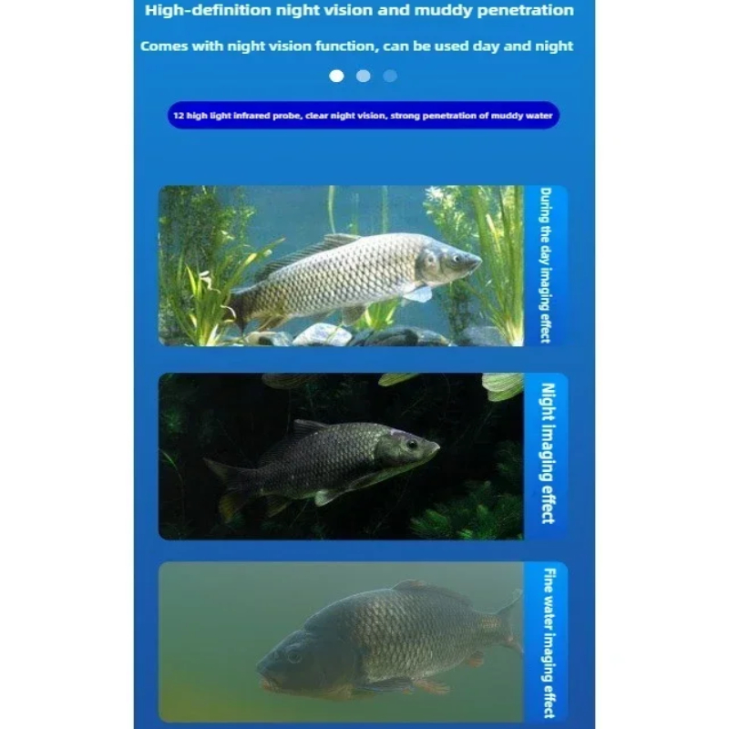 กล้องมองใต้น้ำสำหรับตกปลา พร้อ - Underwater Fishing Camera 4K บทวิจารณ์และราคา