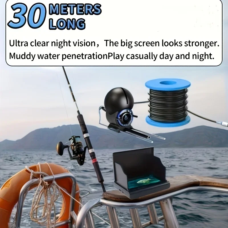 กล้องตกปลาใต้น้ำพร้อมจอภาพ HD  - Underwater Fishing Camera 4K บทวิจารณ์และราคา