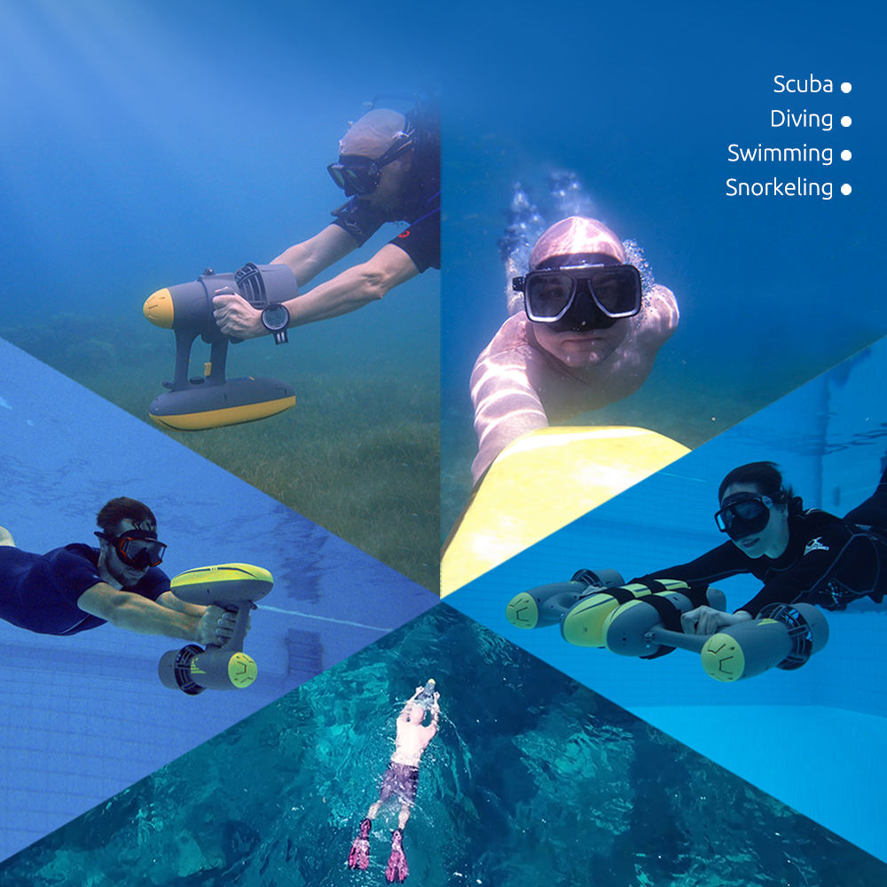 สกู๊ตเตอร์ไฟฟ้าใต้น้ำ 600w สกู - Underwater Scooter Sea Scooter บทวิจารณ์และราคา